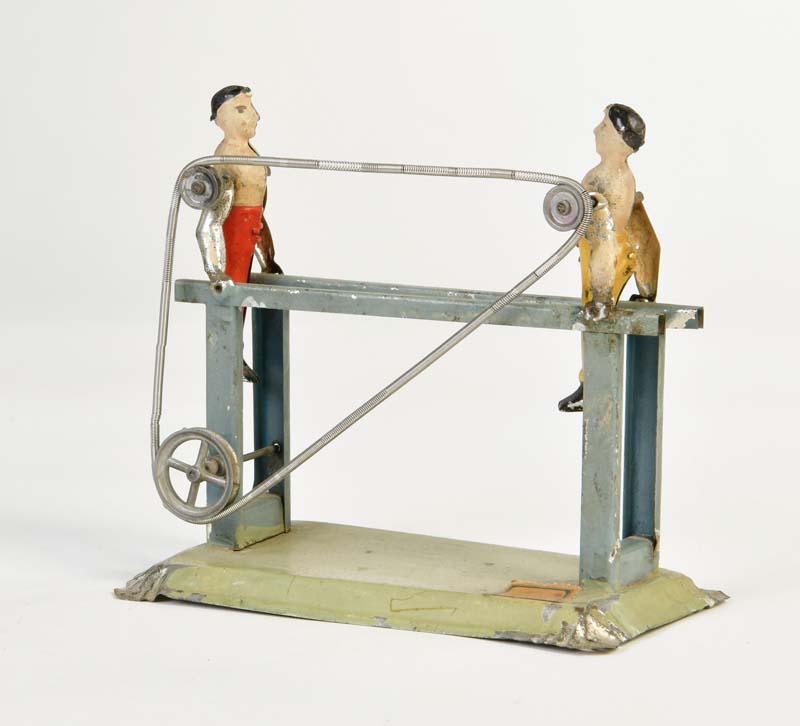 Turner am Reck: Gymnast on bar, Germany pw, tin, min. paint d., C 2
