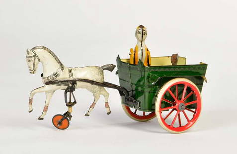 Greppert & Kelch, Damen Dogcart No 500: Greppert & Kelch, Ladies dogcart No 500, Germany pw, tin, cw ok, min. paint d., C 1-2