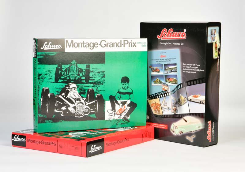 Schuco, Nostalgie Set mit Wende Auto + 2x Montage Grand (1 of 1)