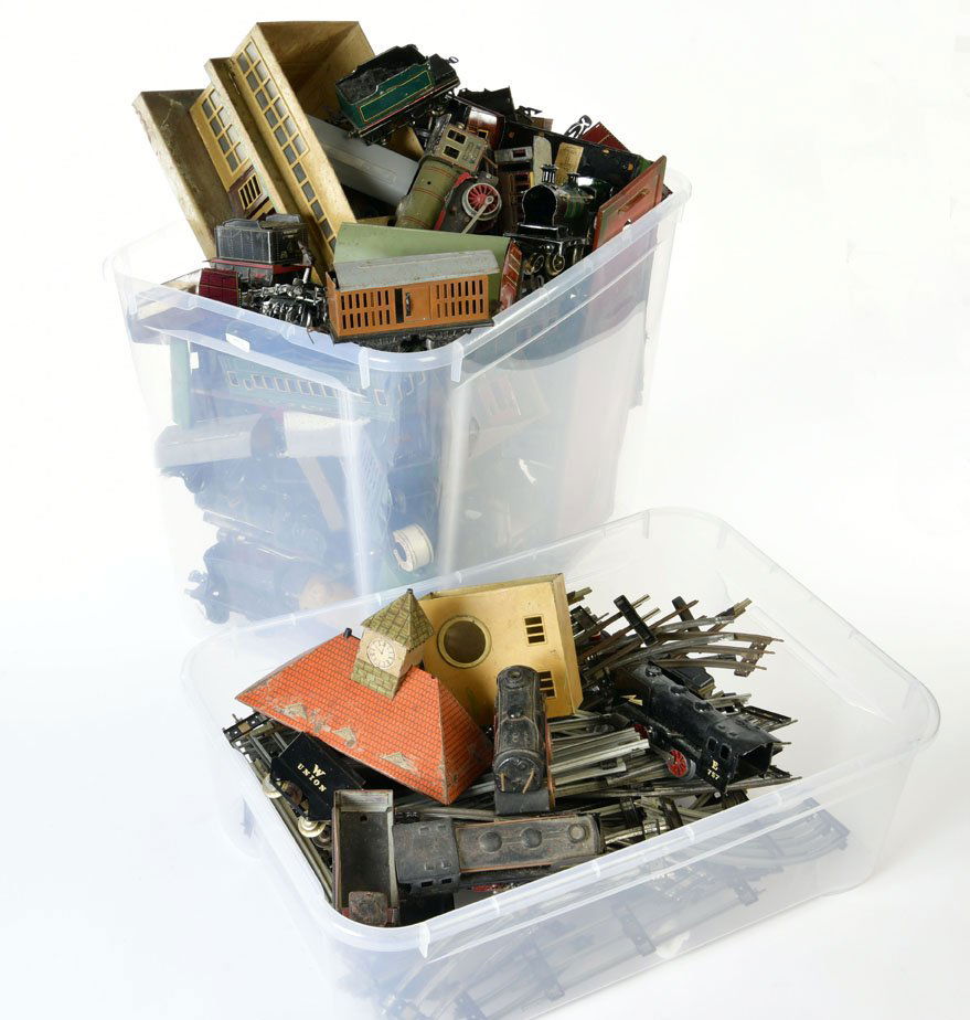 Großes Konvolut Eisenbahn, Loks, Wagen + Zubehör (1 of 1)