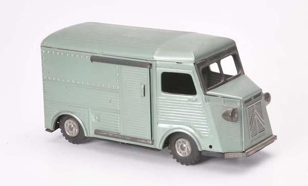 Unbekannt: unknown, Truck Citroen, tin, drive ok., minimal paint damage, condition 1-2, Deutsche Beschreibung: Unbekannt, LKW Transporter Citroen, 20 cm, Blech, Schwungradantrieb ok, minimale Lackmängel, Z 1-2,