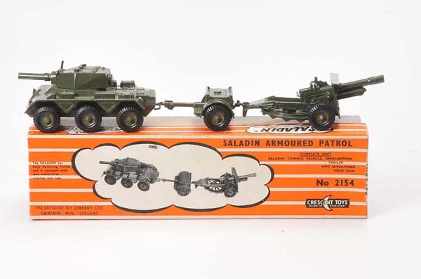 Crescent: Crescent Toys, Saladin Towing Vehicle, England, diecast, original box condition 1, condition 1 Deutsche Beschreibung: Crescent Toys, Saladin Towing Vehicle, England, 32cm, Druckguss, Okt Z 1, Z 1, (28