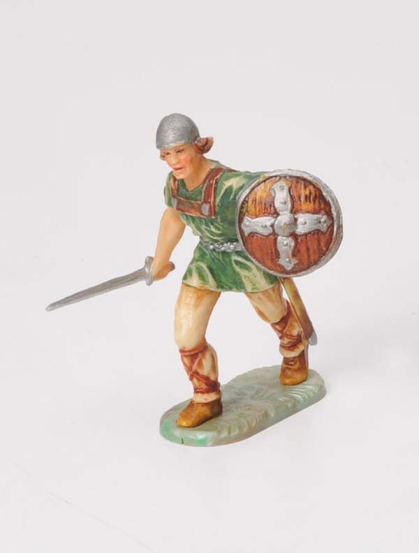 Elastolin: Elastolin, Norman, W.-Germany, 7cm, plastic, painting 1, condition 1 Deutsche Beschreibung: Elastolin, Normanne, W.-Germany, 7cm, Kunststoff, Bemalung 1, Z 1, (1056)