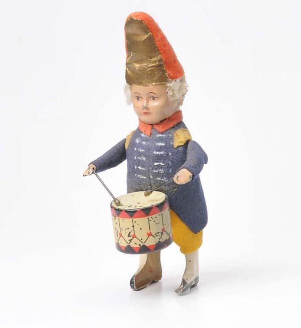 Schuco: Schuco, Friderizianer, Germany prewar, windup ok, minimal paint damage, good original condition Deutsche Beschreibung: Schuco, Friderizianer, Germany VK, 15 cm, Uhrwerk ok, minimale Lackmängel, guter