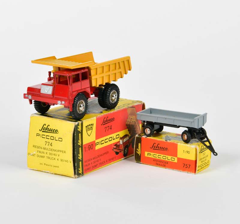 Schuco, Piccolo Muldenkipper + Anhanger 757 (1 of 1)