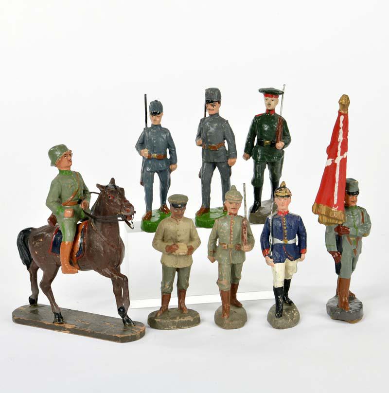 Elastolin, 8 Soldaten 1. WK (1 of 1)