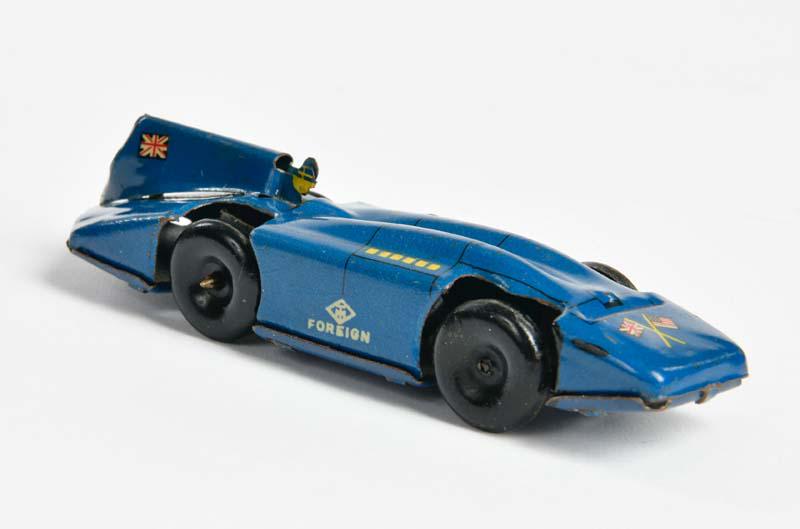 MT, Penny Toy Blue Bird Land Speed Rekord Rennwagen (1 of 3)