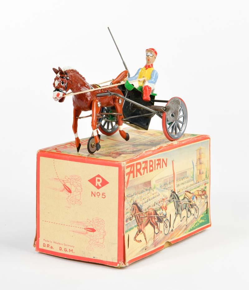 Ruhl, Arabian Sulky: Ruhl, Arabian Sulky, W.-Germany, 15 cm, mixed constr., cw ok, box C 1-, C 1