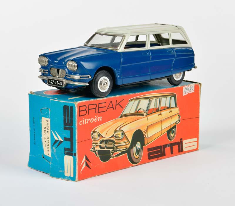 Joustra, Citroen AMI 6: Joustra, Citroen AMI 6, France, 20,5 cm, tin, friction ok, box C 1-, C 1-