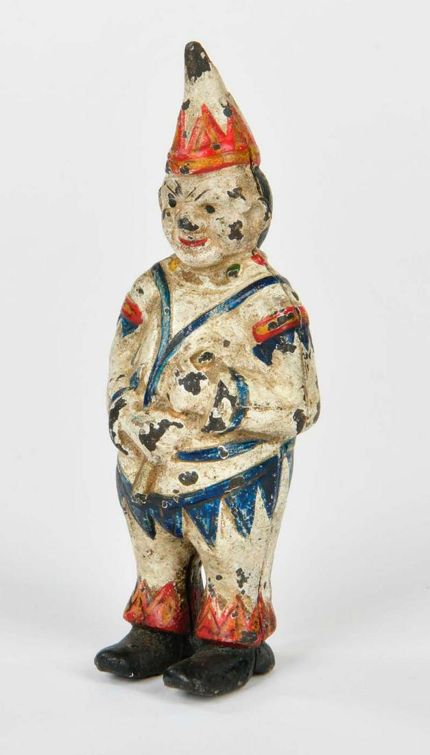 Clown Spardose: Clown money bank, USA, 14,5 cm, diecast, paint d.