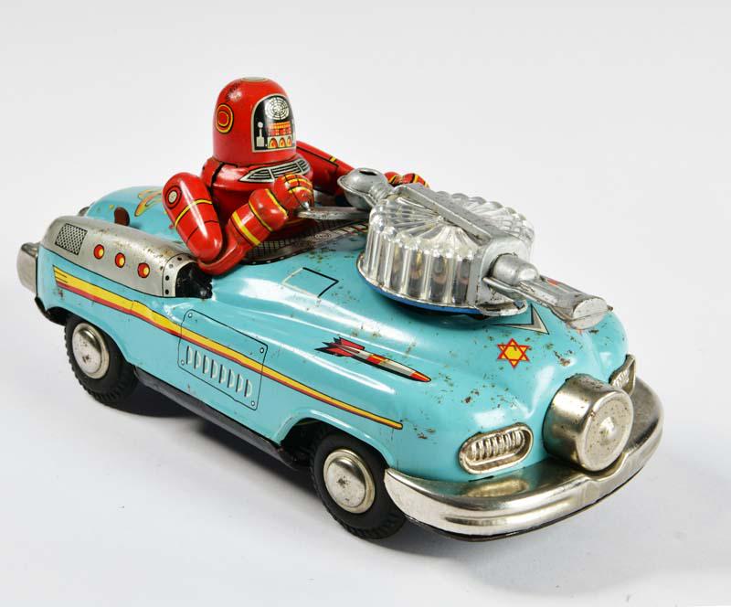 旭玩具ロボット スペース パトロール メルセデス ベンツ tin toy car 旭玩具ロボット スペース パトロール メルセデス ベンツ tin toy