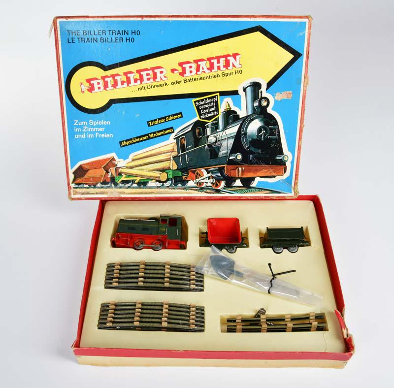 Biller, Bahn Set No 230: Biller, Track Kit No 230, W.-Germany, tin, min. paint d., box C 2-, C 1-2