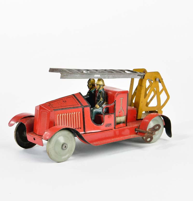 JEP, Feuerwehr: JEP, fire engine, France, 19 cm, tin, cw ok, paint d., C 2