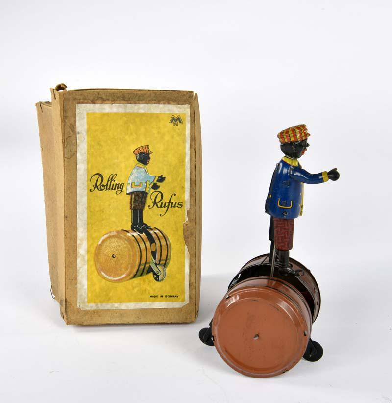 Moschkowitz,  Rolling Rufus, Mann auf Fass (1 of 3)