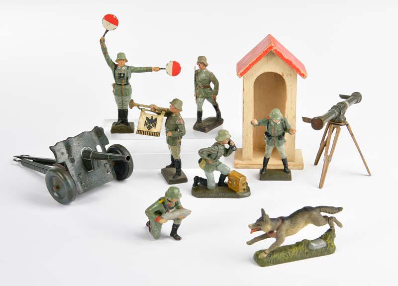 Lineol/Elastolin/Tippco, PAK, Wachhauschen + diverse (1 of 1)