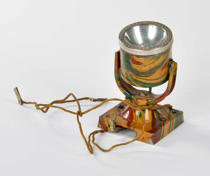 Marklin, Scheinwerfer: Marklin, search light, Germany pw, 8 cm, tin, min. paint d.