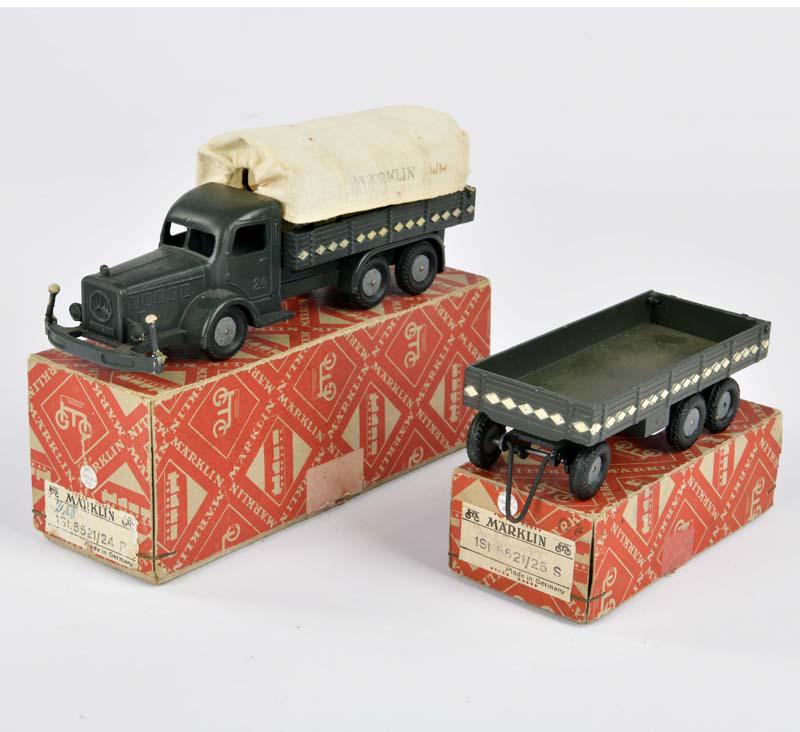 Marklin, LKW mit Plane + Anhanger (1 of 1)