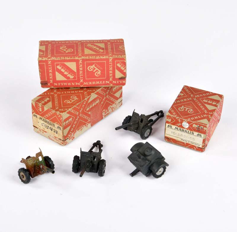 Marklin, 3 Geschutze + Feldkuche (1 of 1)