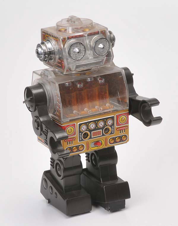 Robot: Robot, Japan, 17 cm, Mixed material, Battery Drive ok, C 2 Beschreibung:Roboter, Japan, 17 cm, Gemischtbauweise, Elektroantrieb ok, Z 2 (1628)