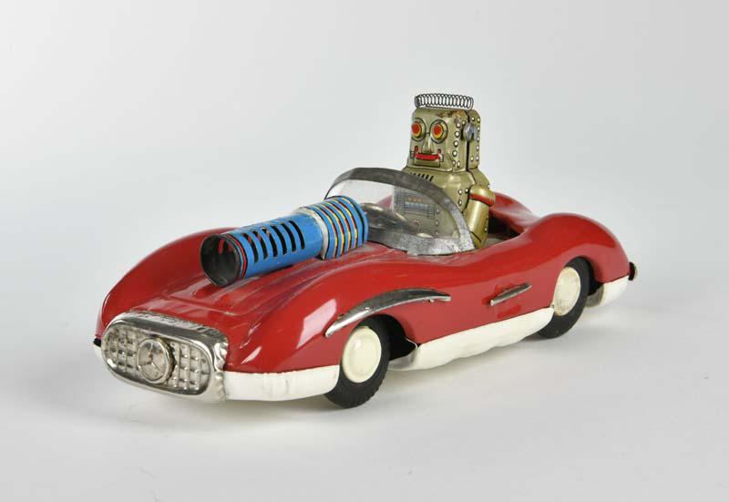 旭玩具ロボット スペース パトロール メルセデス ベンツ tin toy car 旭玩具ロボット スペース パトロール メルセデス ベンツ tin toy