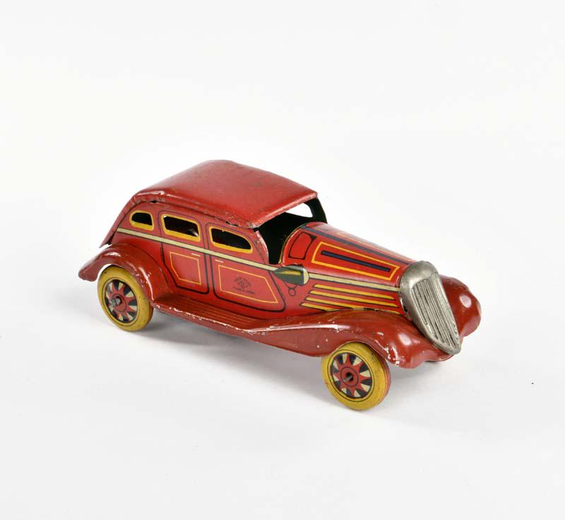 Limousine: Sedan, Japan, 16 cm, tin, cw ok, paint d., around 1935