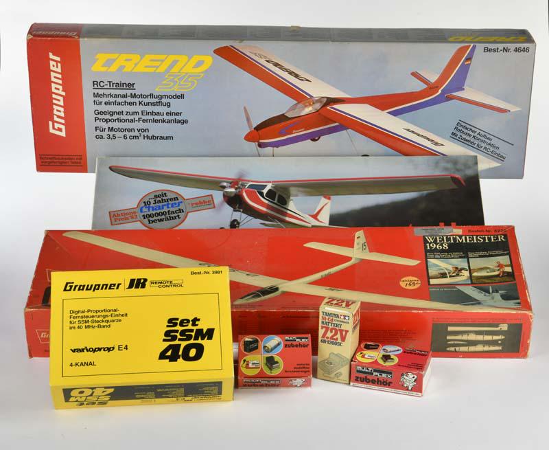 Graupner, Robbe u.a., 7 RC Modellflugzeuge (1 of 1)