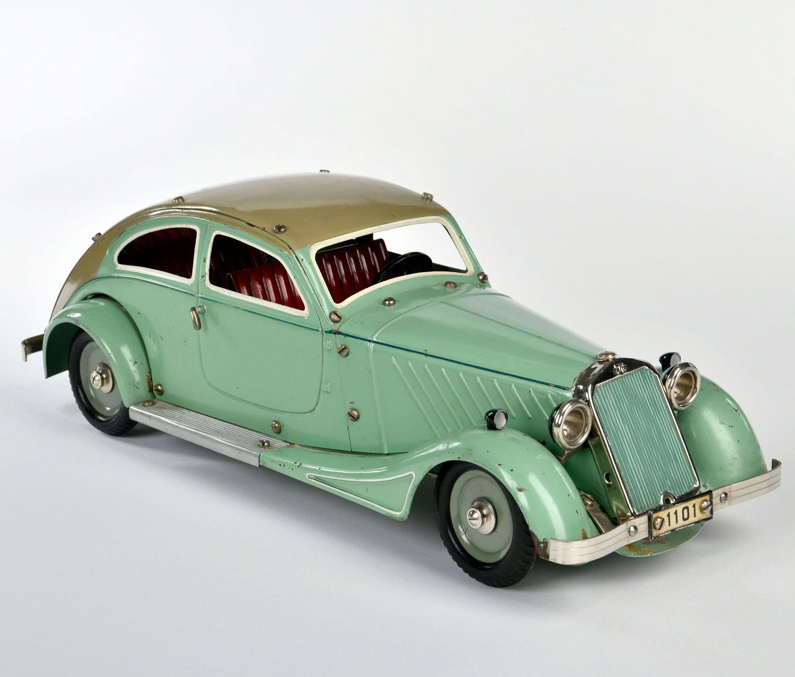Voiture En Tôle Märklin - Limousine Mécanique 38cm - Jouet Vintage Allemagne - Occasion