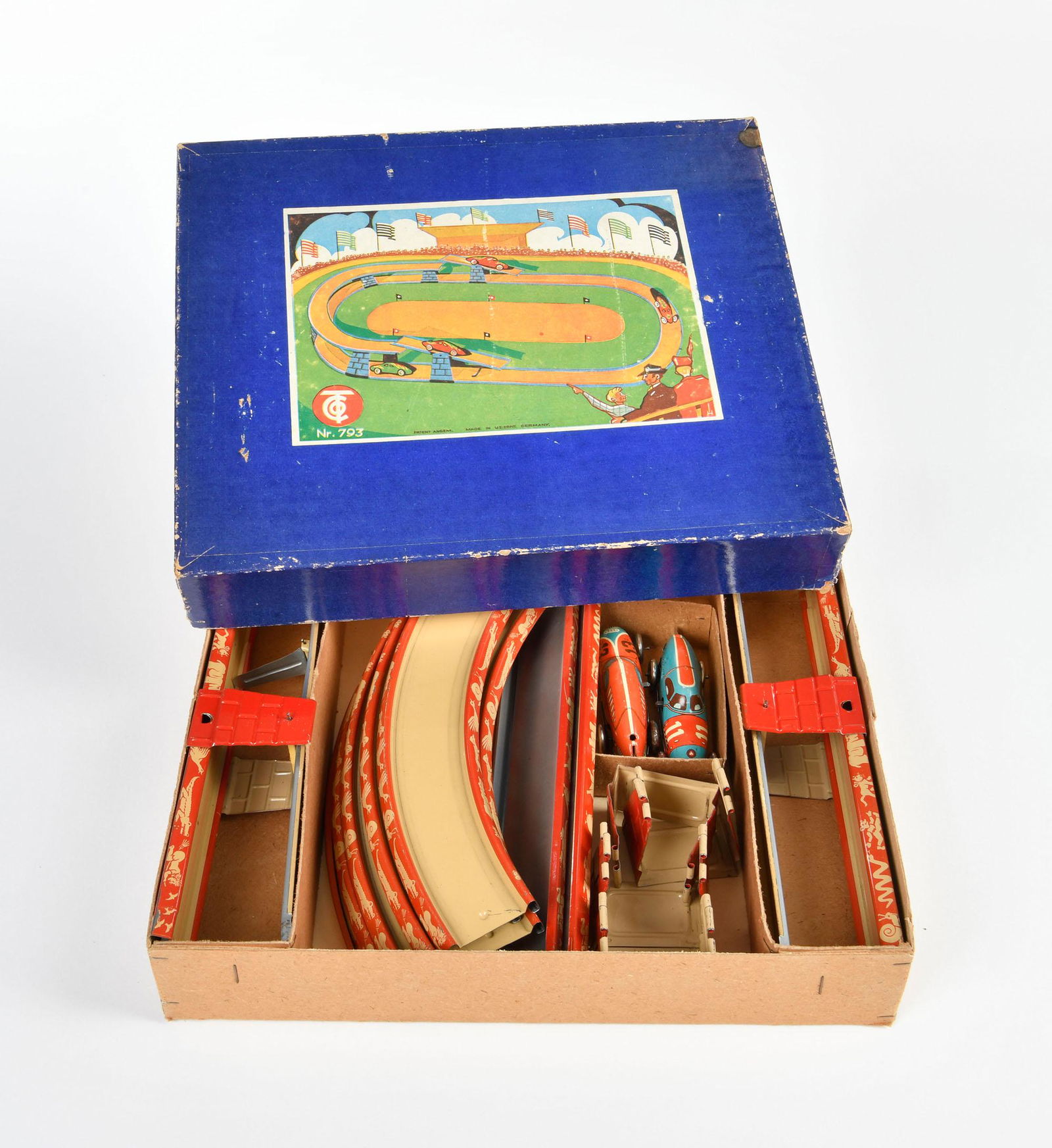 Tippco, Rennbahn mit 2 Fahrzeugen No 793 (1 of 2)