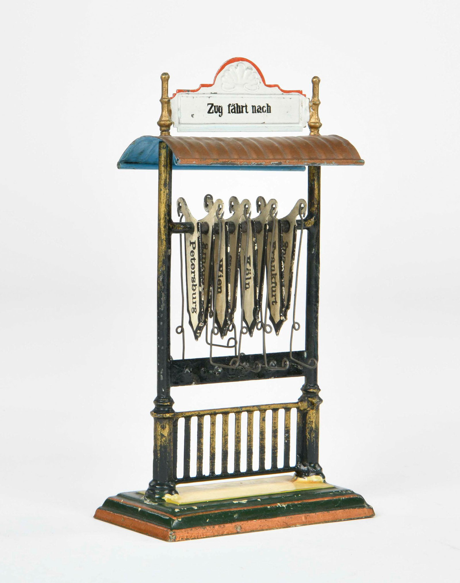 Marklin, Richtungsanzeiger: Marklin, Richtungsanzeiger, Germany VK, 21 cm, Blech, min. LM, farblich ausgebessert