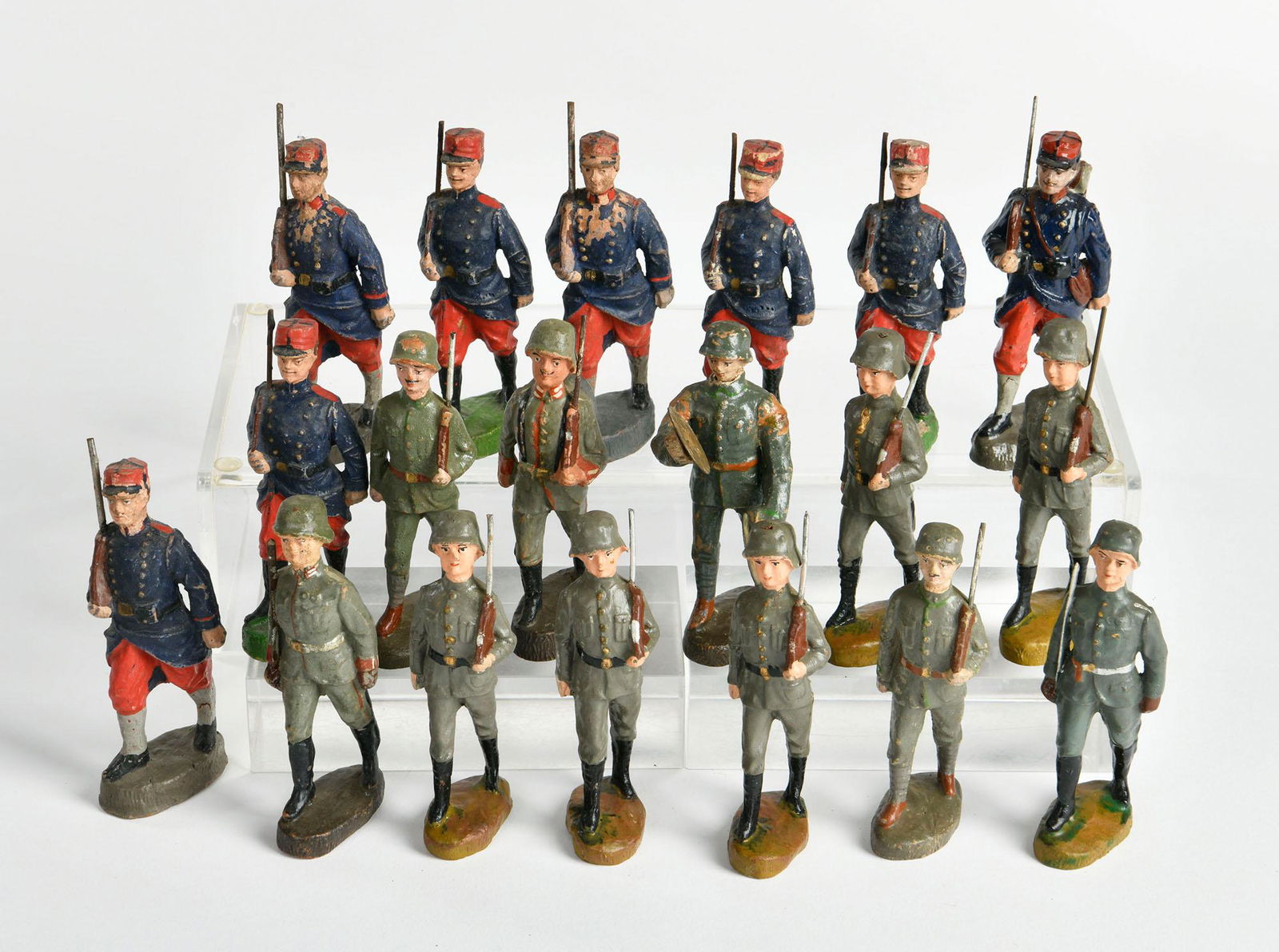 Elastolin, 19 Franzosen / Deutsche 1. Weltkrieg (1 of 1)