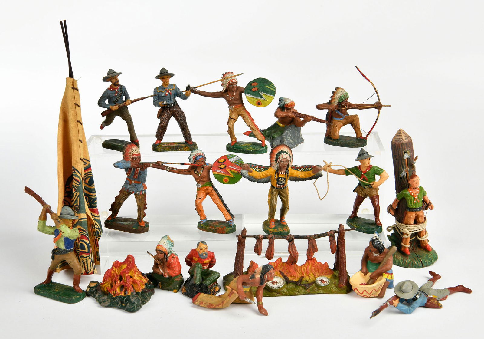 Elastolin, Konvolut Wild West Figuren (1 of 1)