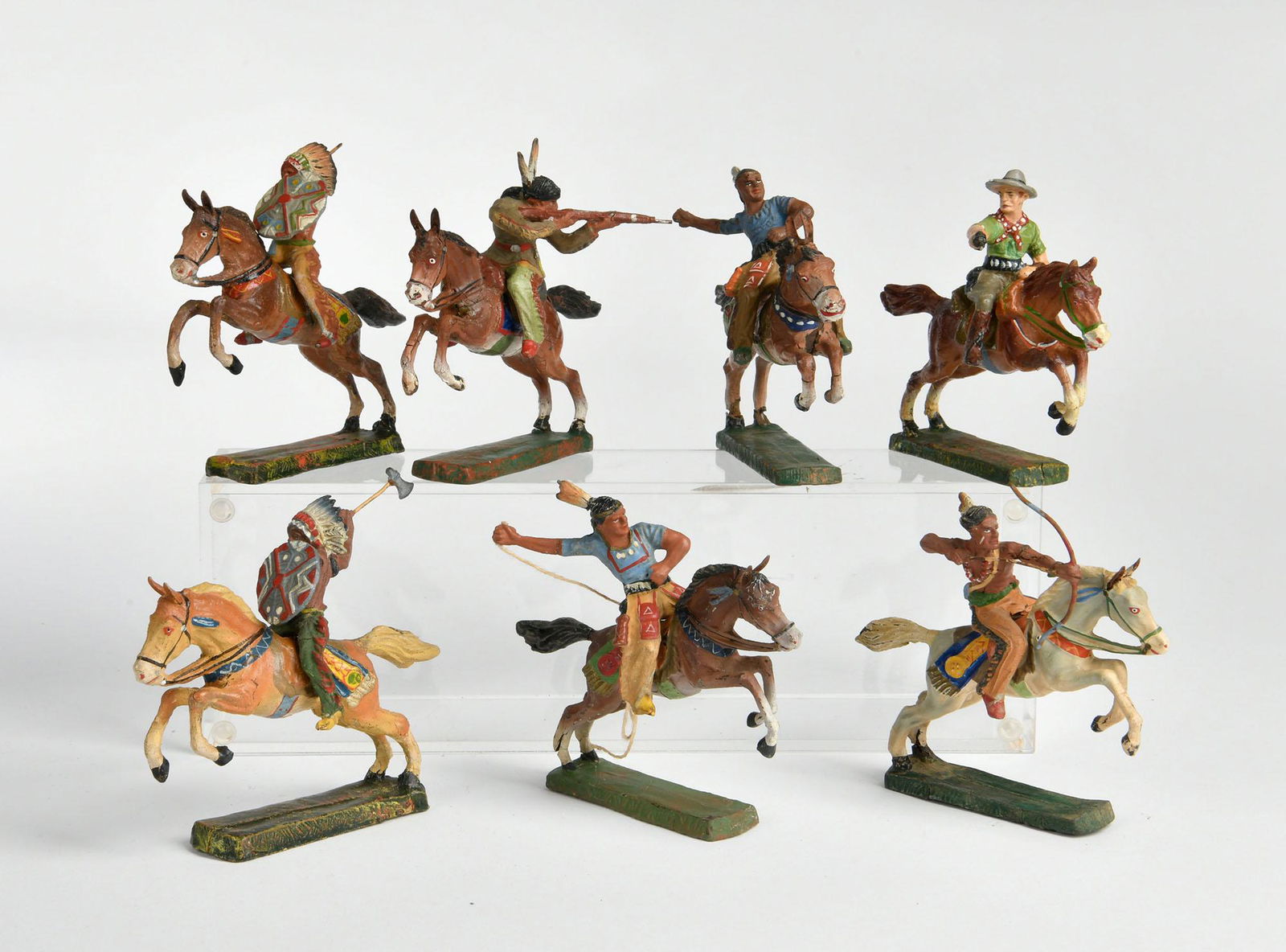 Elastolin, 7 Wild West Reiter (1 of 1)