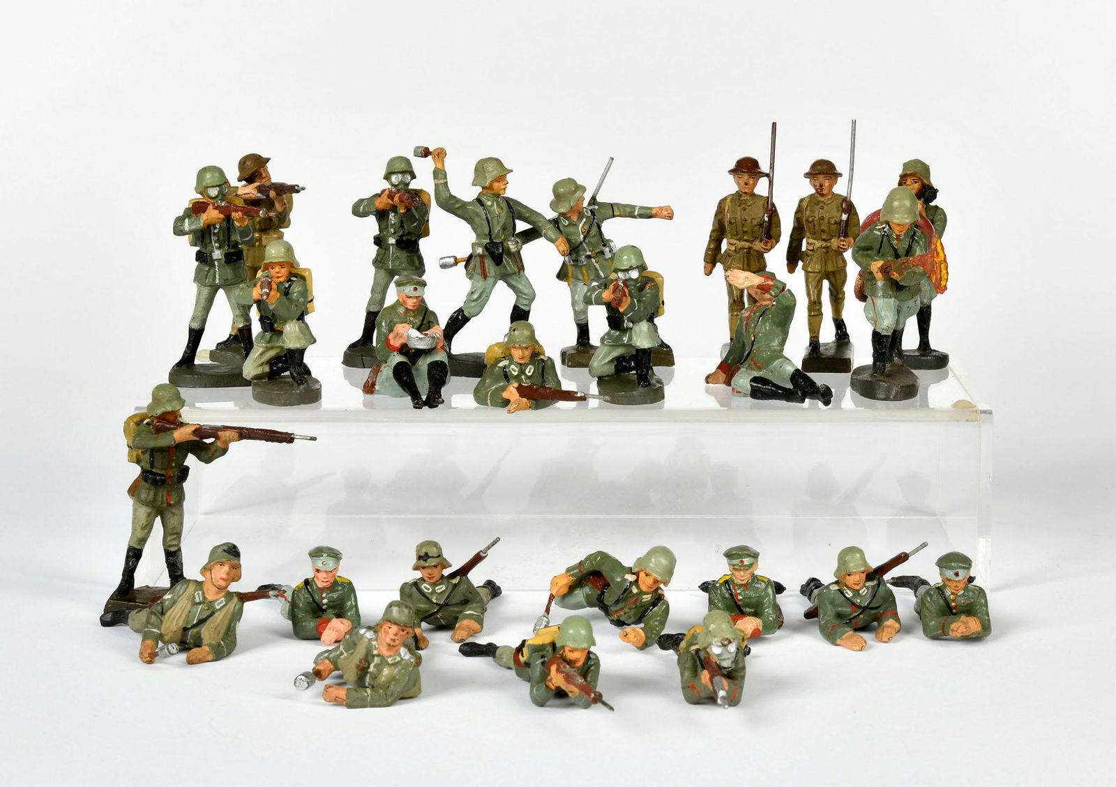 Lineol/Elastolin, 25 Soldaten Wehrmacht + andere (1 of 1)