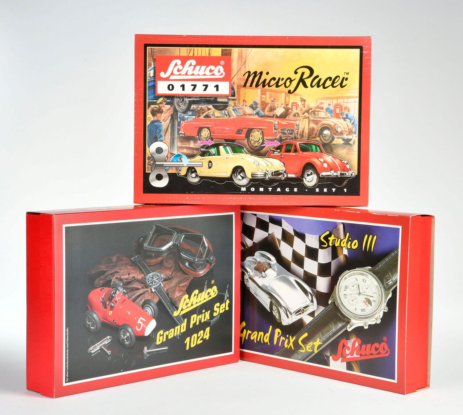 Schuco, Micro Racer Montage Set + 2x Grand Prix Set (1 of 1)