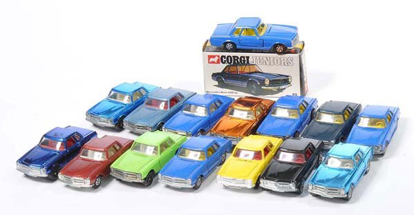 Corgi: English: Corgi, Junior+Rockets: 15 Mercedes SL, Great Britain, diecast, original box condition 1, condition 1 - condition 3 Deutsch: Corgi, Junior+Rockets: 15 Mercedes SL, Great Britain, Druckguss, Ok