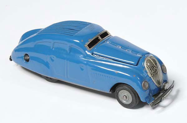 Schuco: English: Schuco, Commando Car 2000, Germany prewar, windup defective, paint damage, condition 2-3 Deutsch: Schuco, Commando Auto 2000, Germany VK, 15 cm, Uhrwerk defekt, Lackmängel, Z 2-3, (2449)