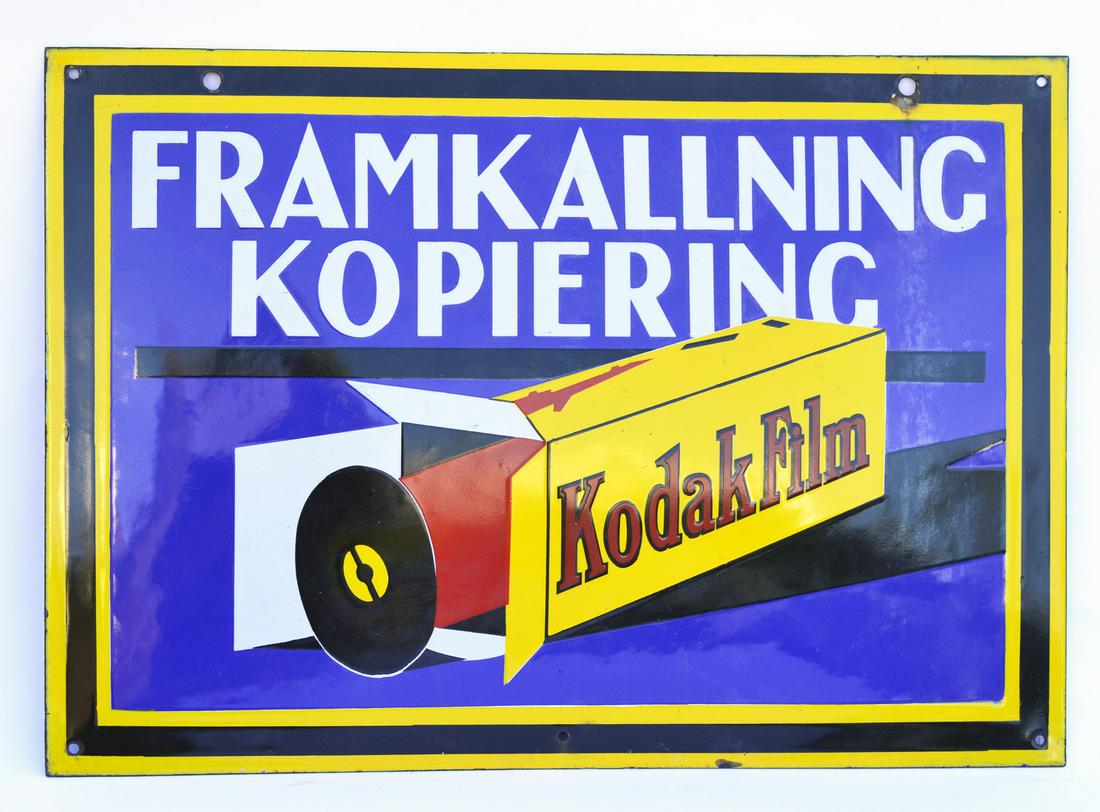 Kodak, Emailleschild (Schweden um 1940) (1 of 1)