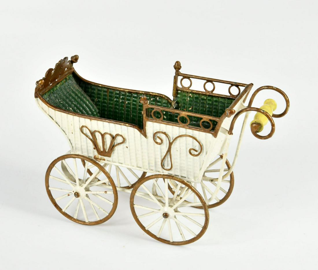 Marklin, Kinderwagen: Marklin, Kinderwagen, Germany VK, 23 cm, Blech, min. LM, sonst gut