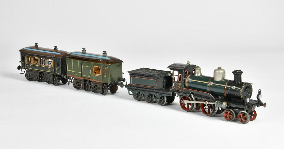 Bing, Lok mit Tender, Personen- und Gepackwagen (1 of 2)