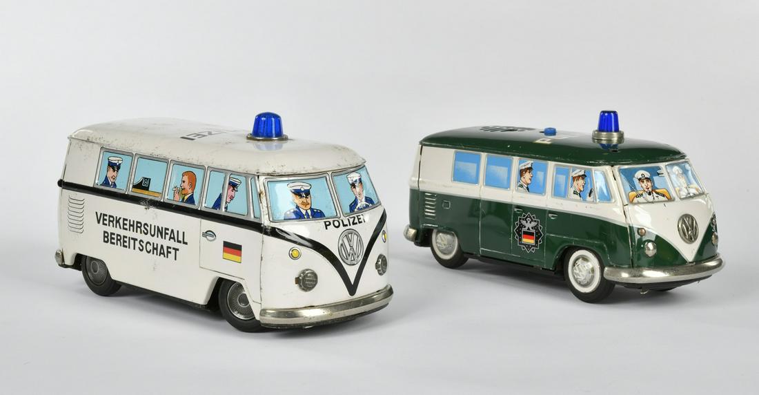 Yonezawa, 2x VW Bus Polizei (1 of 3)