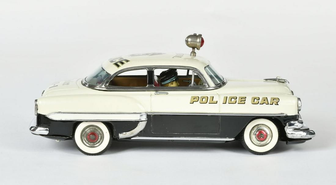 Marusan, Chevrolet Bel Air Police: Marusan, Chevrolet Bel Air Police, Japan, 28 cm, Blech, Bat. Antrieb ok, Z 1