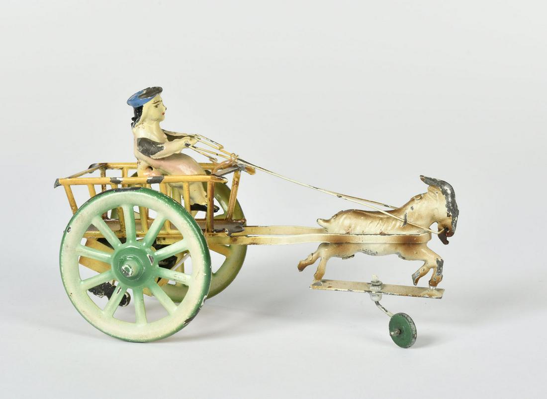 Gunthermann, Ziegenkutsche: Gunthermann, Ziegenkutsche, Germany VK, 18cm, Blech, UW ok, LM, Z 2