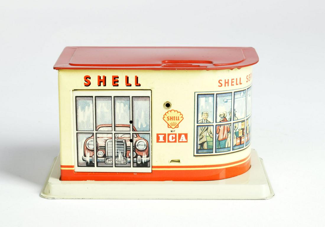 Seidel, Shell Tankstelle Spardose (1 of 3)