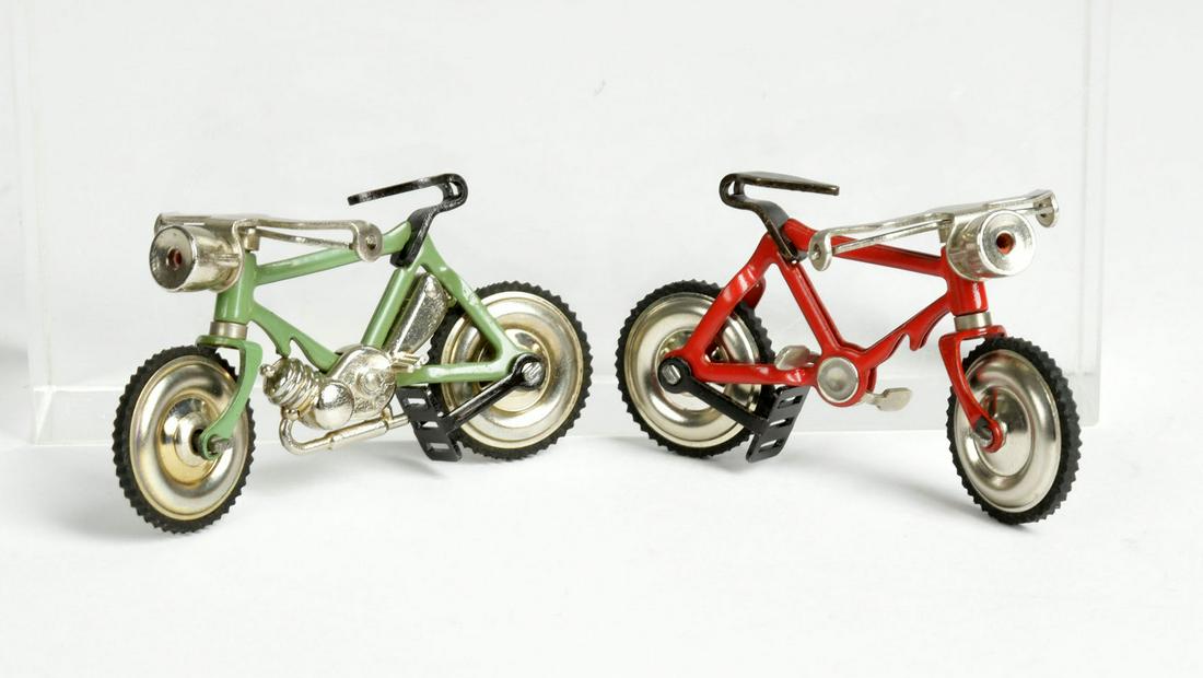 Schuco, Fahrrad + Motorrad: Schuco, Fahrrad + Motorrad, aus 4525, W.- Germany, 6 cm, Blech, Z 1
