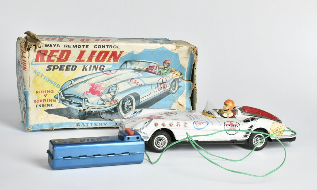 ASC, Rennwagen Speed King: ASC, Rennwagen Speed King, 28 cm, Blech, Japan, Bat. Antrieb ok, LM, Okt Z 3, Z 2-