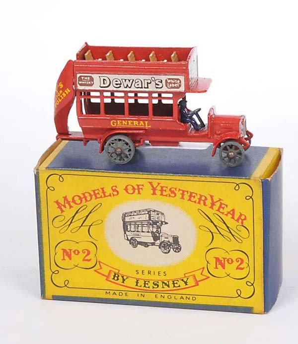 Matchbox: English: Matchbox, Y 2, London Bus, England, original box condition 1, condition 1 Deutsch: Matchbox, Y 2, London Bus, England, 7 cm, Okt Z 1, Z 1, (3504)