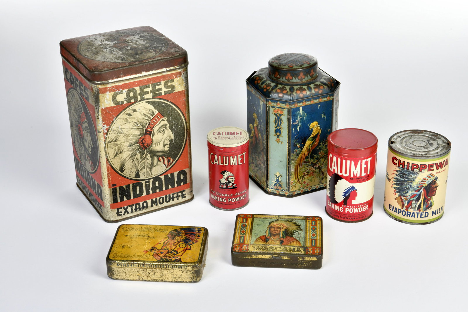 Konvolut Dosen mit Indianer Motiven (1 of 1)