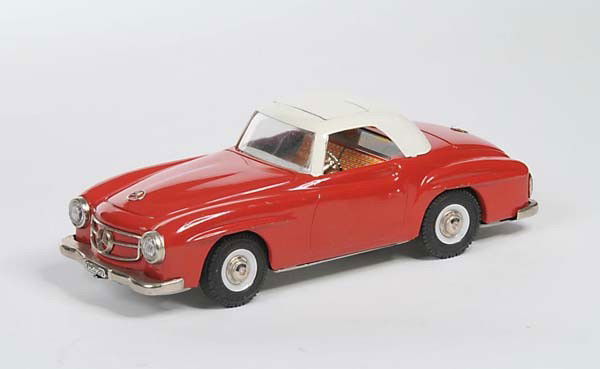 Schuco: English: Schuco, Motex 1088, W.-Germany, tin, windup ok, partial paint damage, condition 2 Deutsch: Schuco, Motex 1088, 21 cm, W.-Germany, 21 cm, Blech, Uhrwerk ok, teilweise Lackmängel, Z 2, (103)