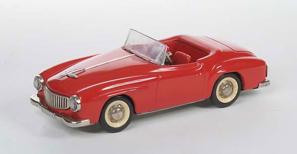 Schuco: English: Schuco, Rollyfox 1080, W.-Germany, tin, paint damage on bottom, professional repainted Deutsch: Schuco, Rollyfox 1080, 21,5 cm, W.-Germany, Blech, Boden mit Lackmängeln, fachmännisch neu la