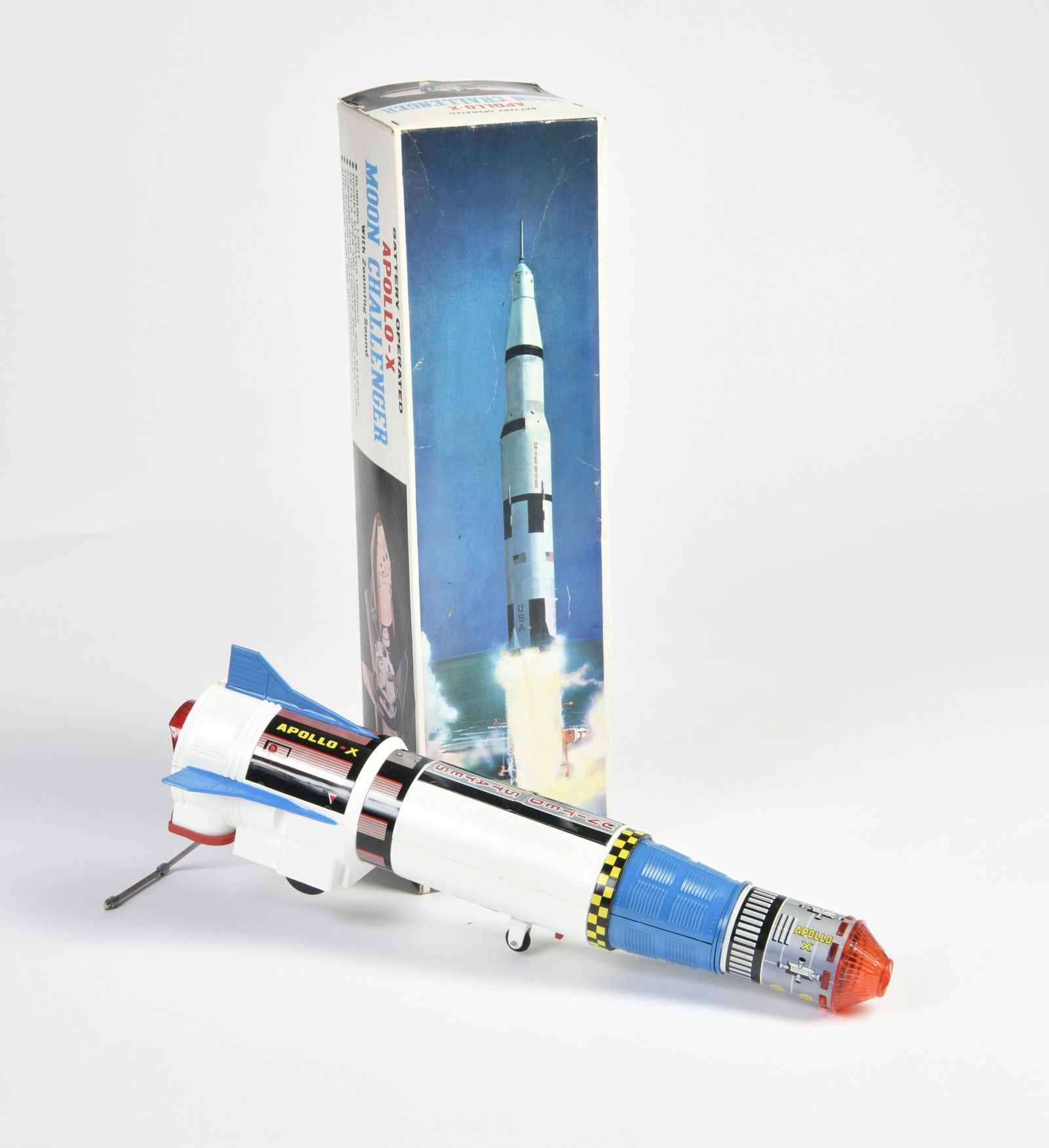 Lot # 41 - Vintage Masuya Friction Moon Rocket - the
